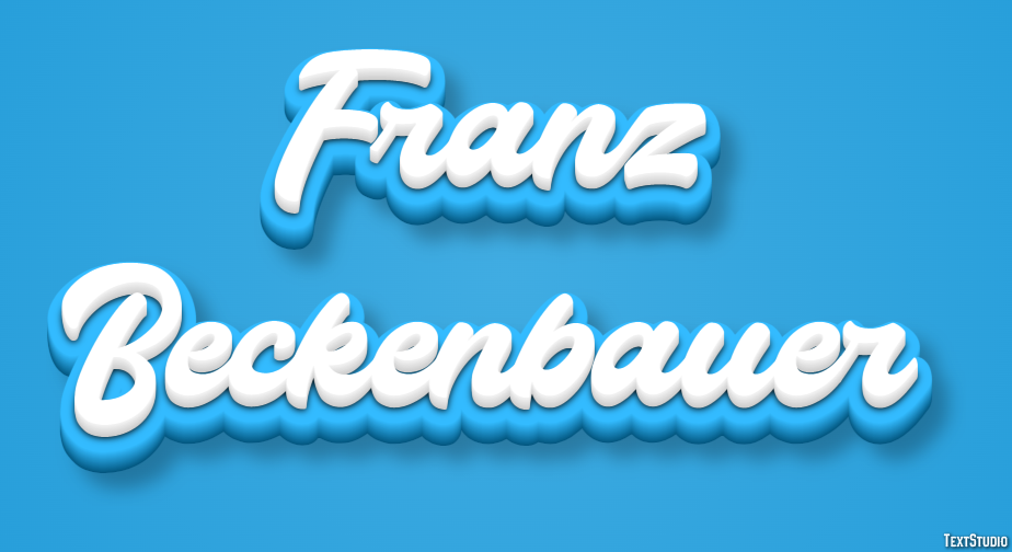 Franz Beckenbauer Effetto testo