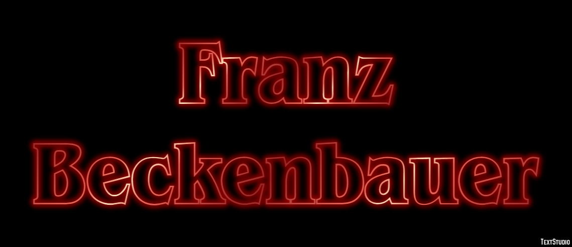 Franz Beckenbauer Effetto testo