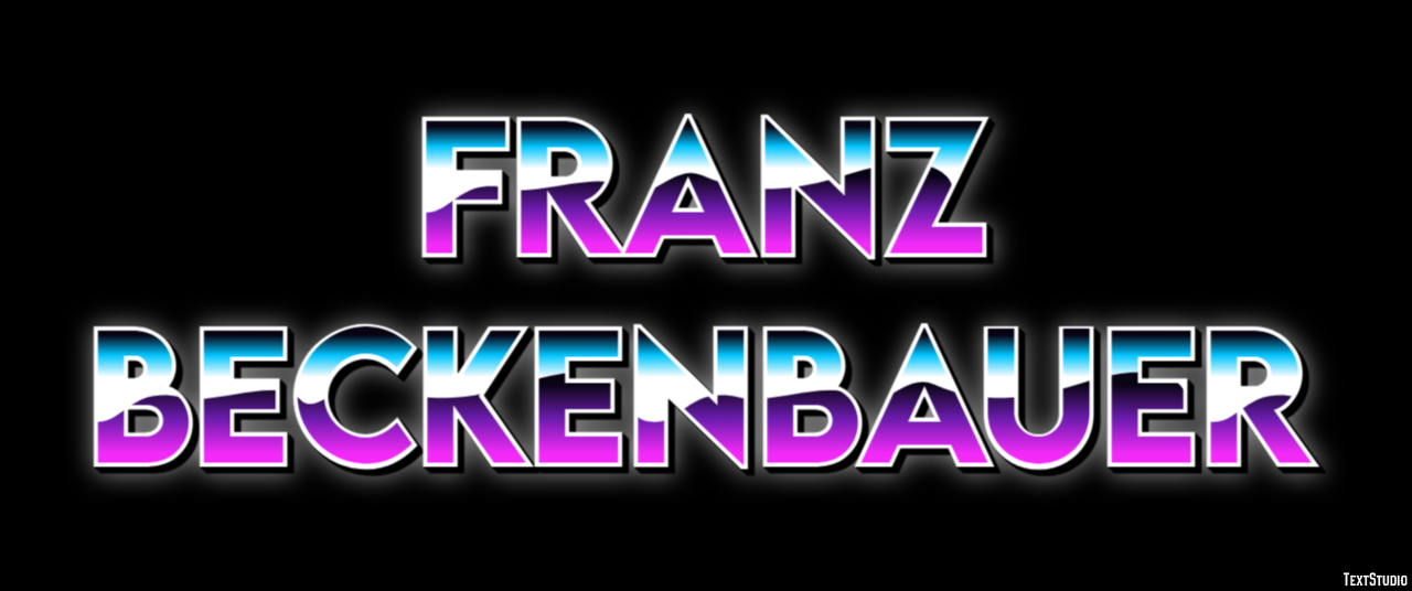 Franz Beckenbauer Text effect