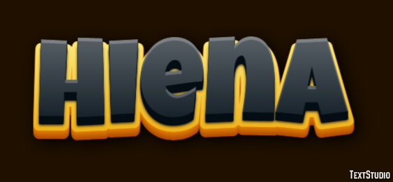 Hiena Efecto de Texto