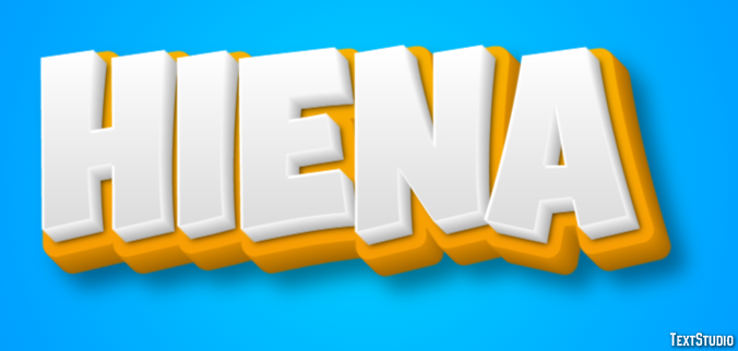 Hiena Efeito de texto