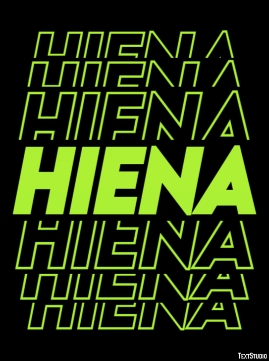 Hiena Texteffekt