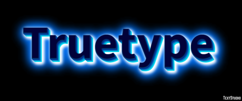 Truetype Text Effect