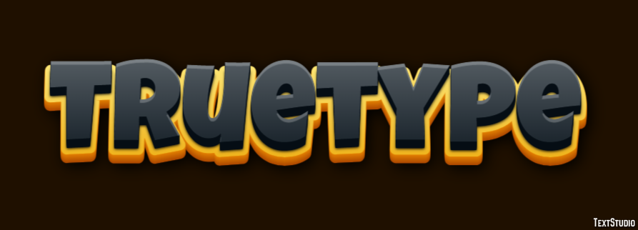 Truetype Text Effect