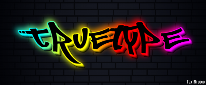 Truetype Text Effect