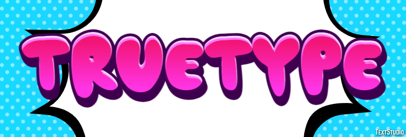Truetype Text Effect