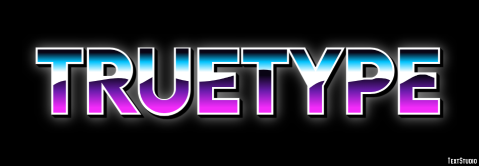 Truetype Text Effect