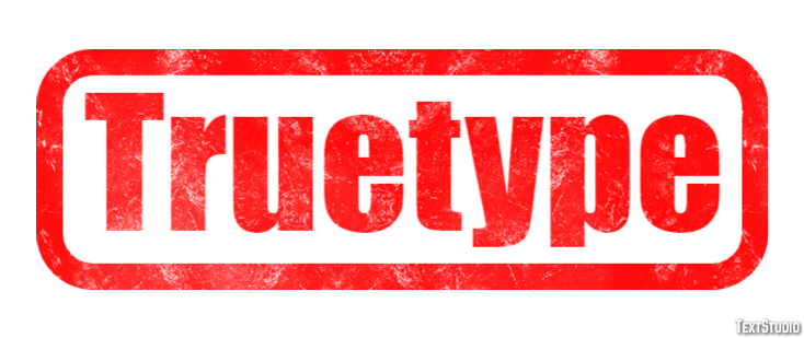 Truetype Text Effect