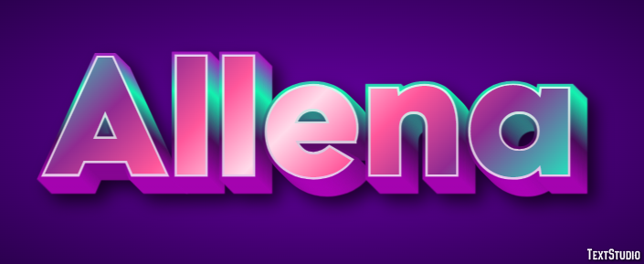 Allena Text Effect