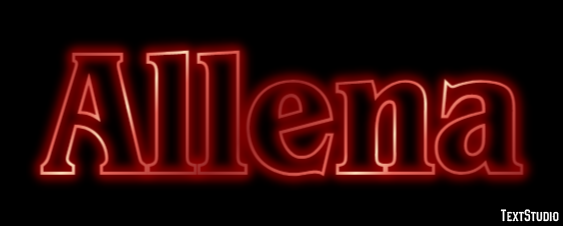 Allena Text Effect