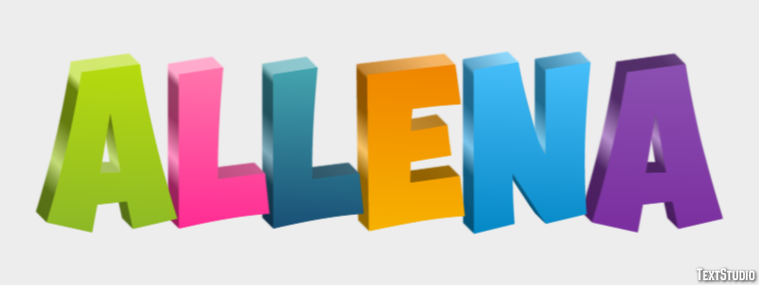 Allena Text Effect