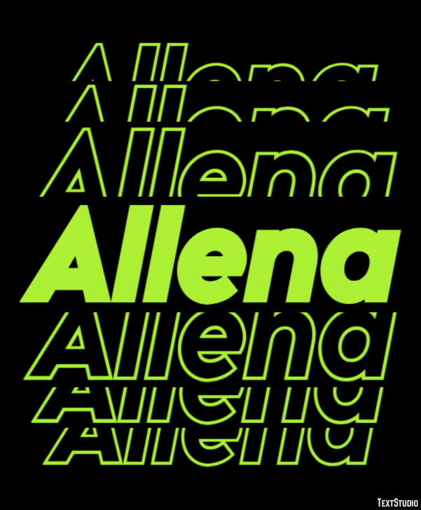Allena Texteffekt