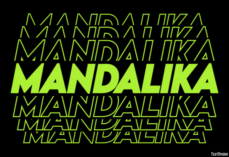 Mandalika Эффект текста