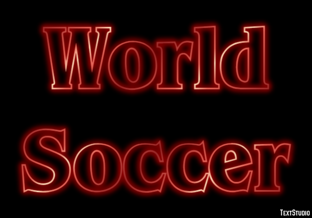 World Soccer Effetto testo