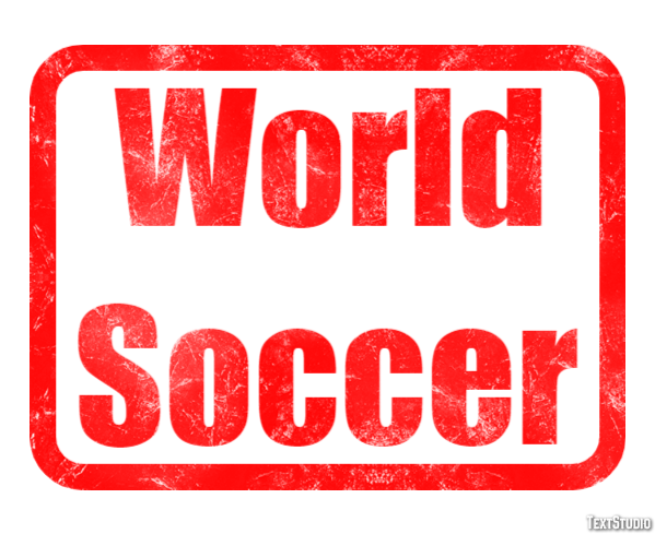 World Soccer Effetto testo