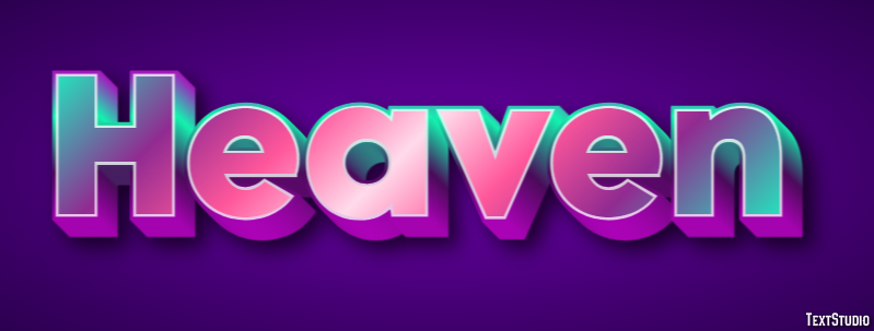 Heaven Text Effect