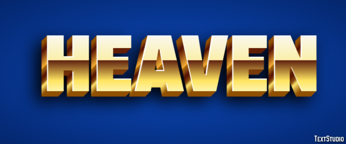 Heaven Efecto de Texto