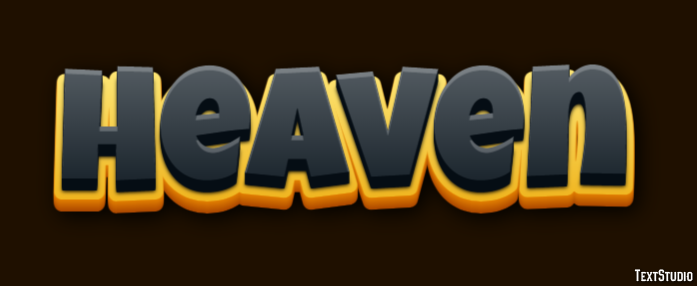 Heaven Efecto de Texto
