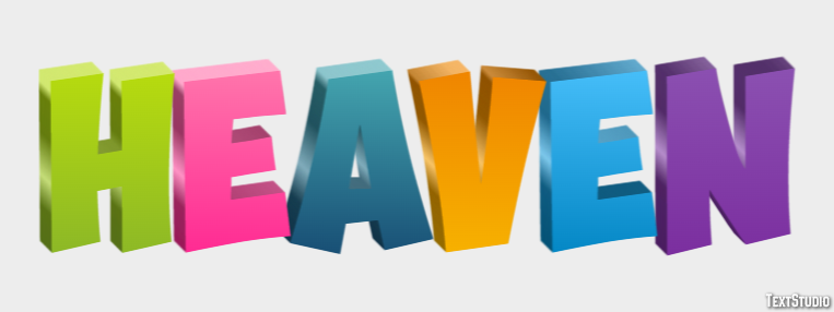 Heaven Text Effect