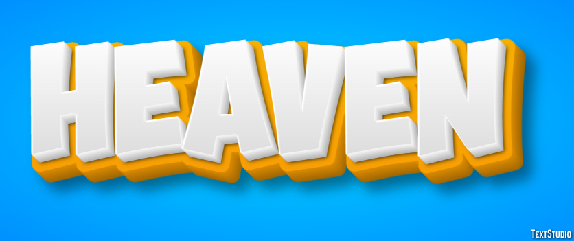 Heaven Text Effect