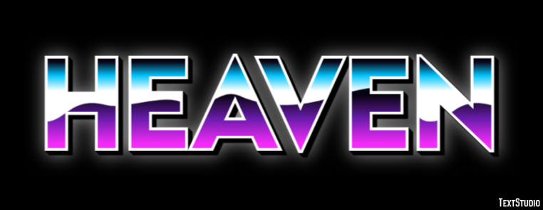 Heaven Efecto de Texto