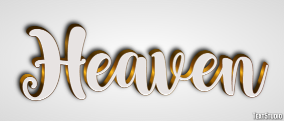 Heaven Text Effect