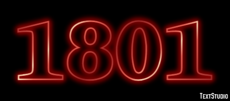 1801 Efekt tekstowy