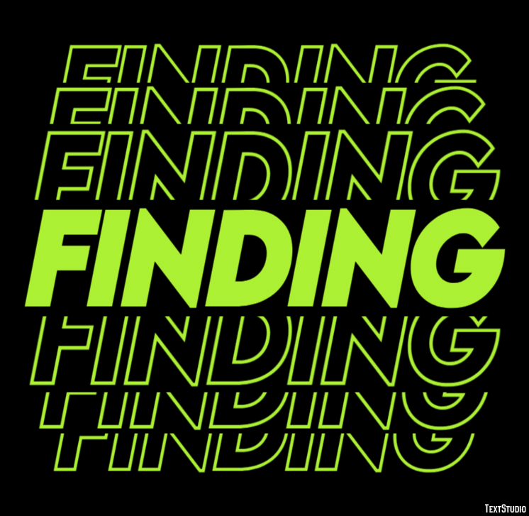 Finding Effetto testo