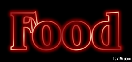 Food Text effect