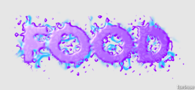 Food Text effect