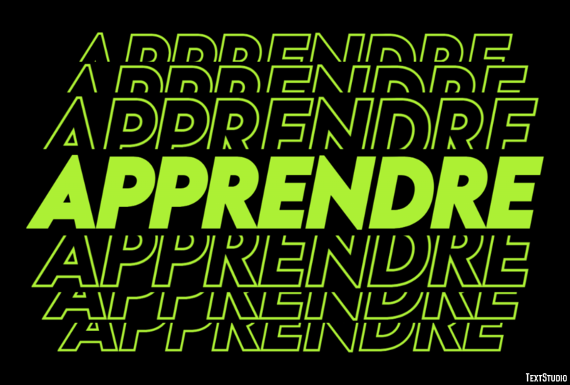 Apprendre Efecto de Texto