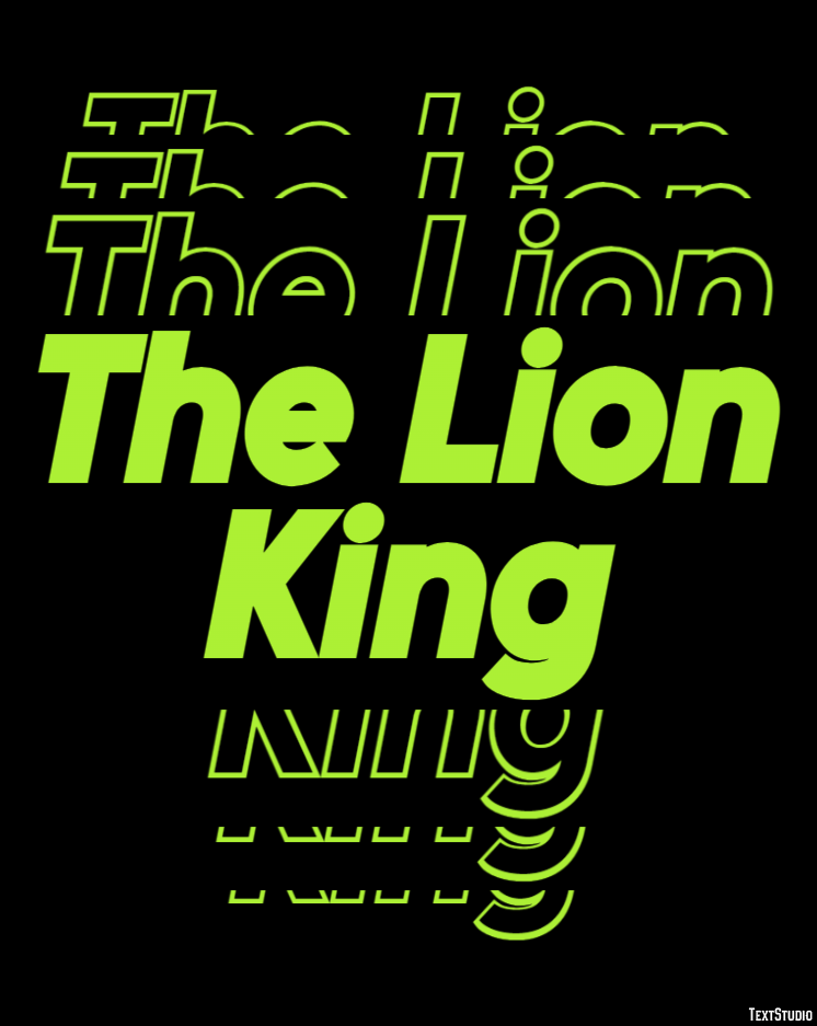 The Lion King Text Effect