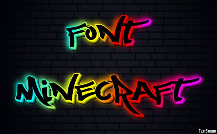 Font Minecraft Text Effect