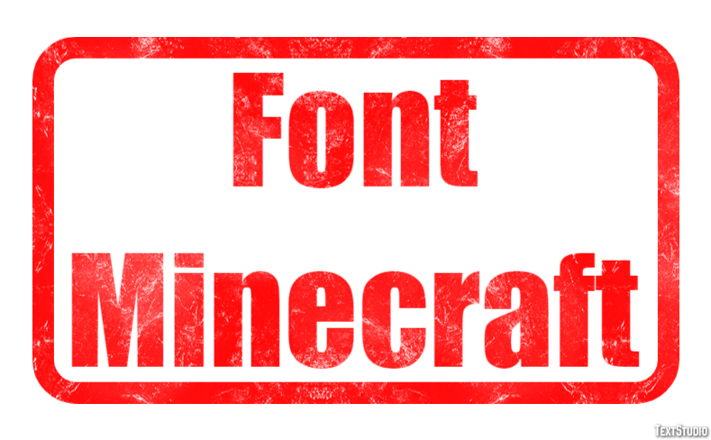 Font Minecraft Effet de Texte