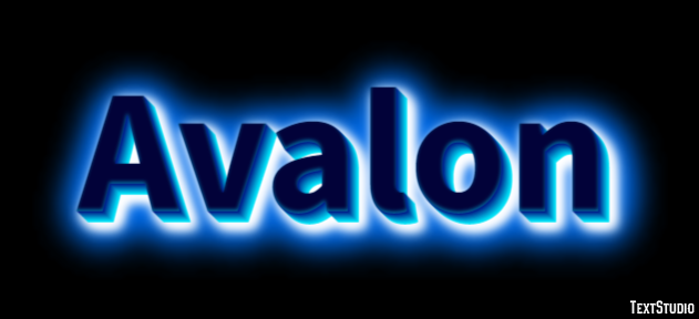 Avalon Text Effect