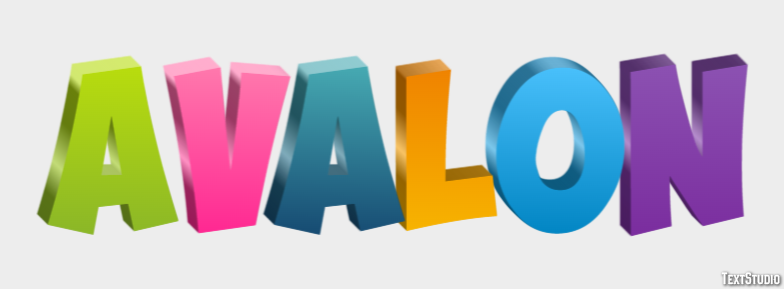 Avalon Efekt tekstowy
