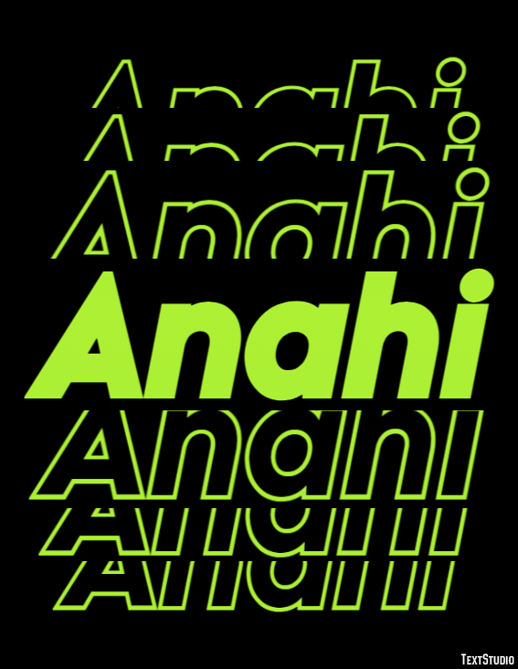Anahi Text Effect