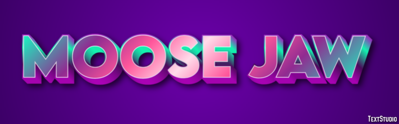 Moose Jaw Effetto testo