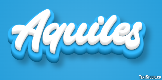Aquiles Efecto de texto