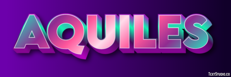 Aquiles Efecto de texto