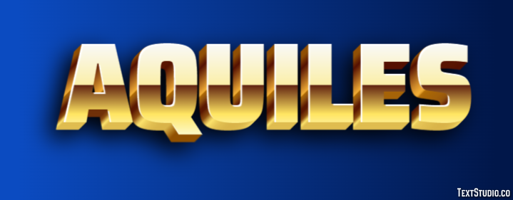 Aquiles Efecto de Texto