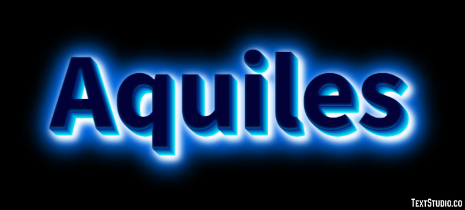 Aquiles Efecto de texto