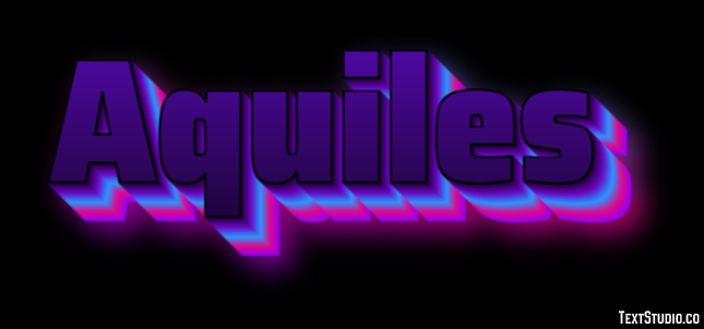 Aquiles Efecto de texto