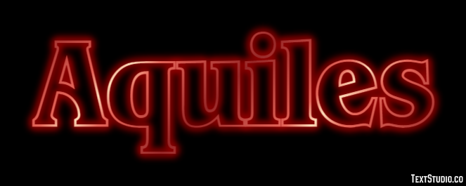 Aquiles Efecto de texto