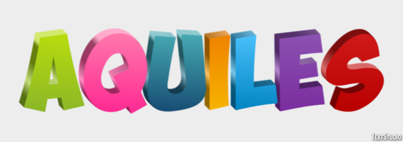 Aquiles Efecto de texto