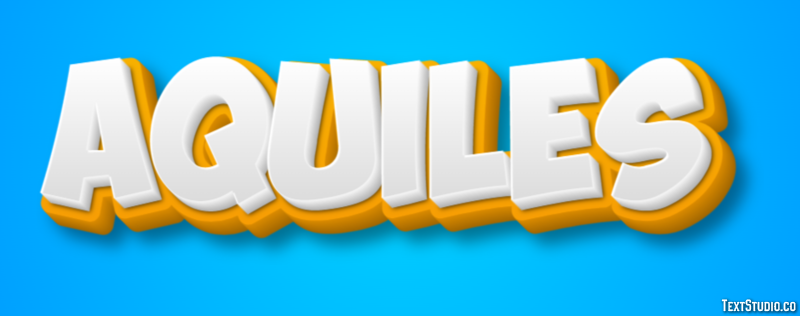 Aquiles Efecto de texto