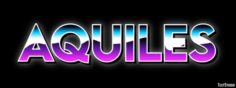 Aquiles Efecto de texto