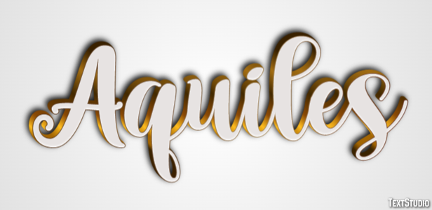 Aquiles Efecto de Texto