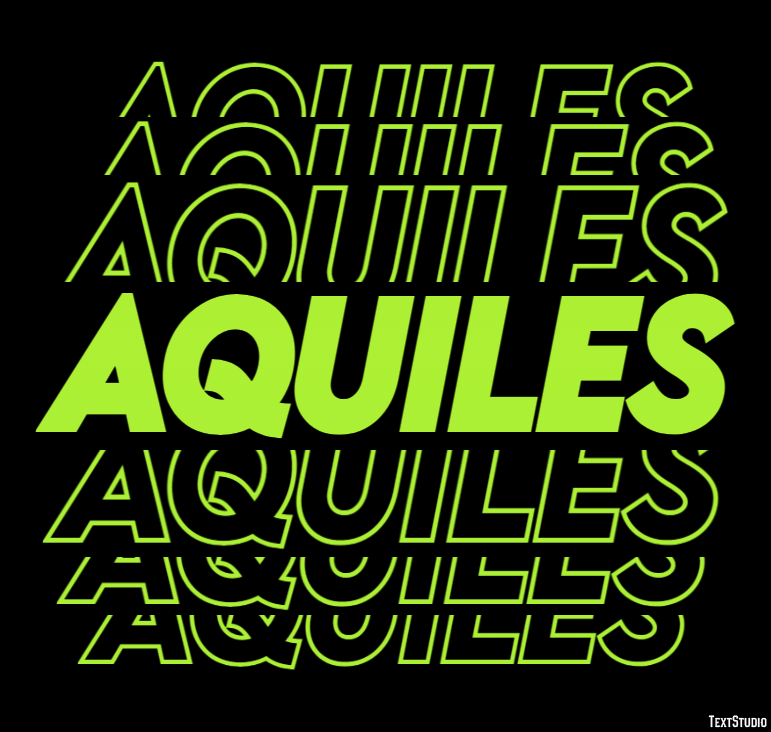 Aquiles Efecto de Texto