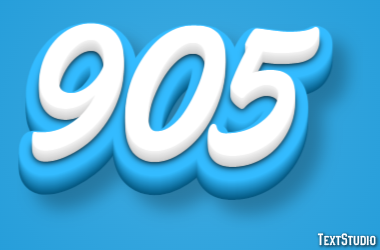 905 Efecto de Texto